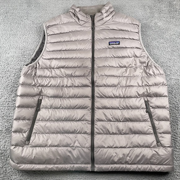 Patagonia Other - Patagonia Vest Mens 2XL Gray Down Sweater Puffer Full Zip Hiking Outdoor 84622
